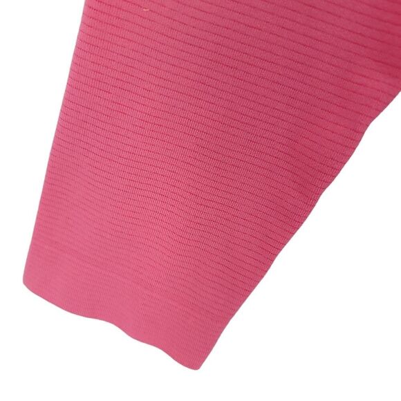 Brooks Pink Ribbed Running Top LG - Picture 12 of 13